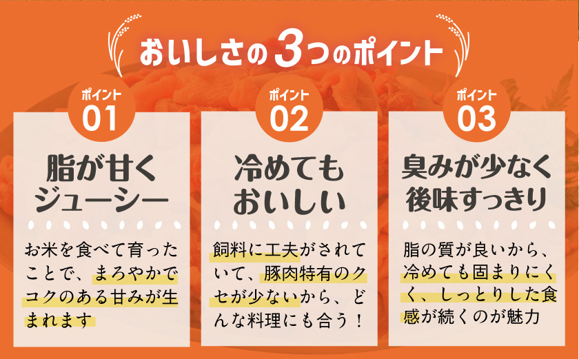 お米豚2.2kgセット≪みやこんじょ快速便≫〔14-3101-R〕