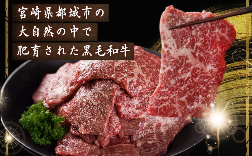 黒毛和牛モモ焼肉用500g_14-3302_【肉 牛肉 焼き肉 焼肉 人気 おすすめ 国産 宮崎県産】