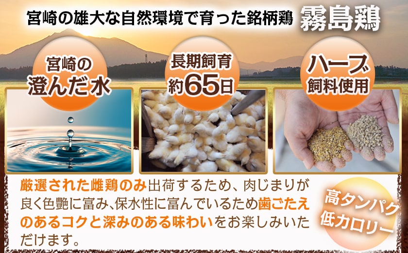 霧島鶏生ハムセット(100g×10パック)_14-G301