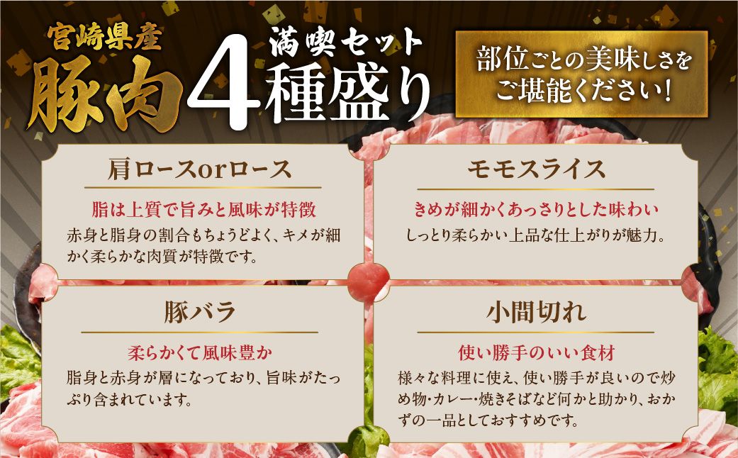 宮崎県産豚肉バラエティ2.3kgセット_14-N2-014-2300