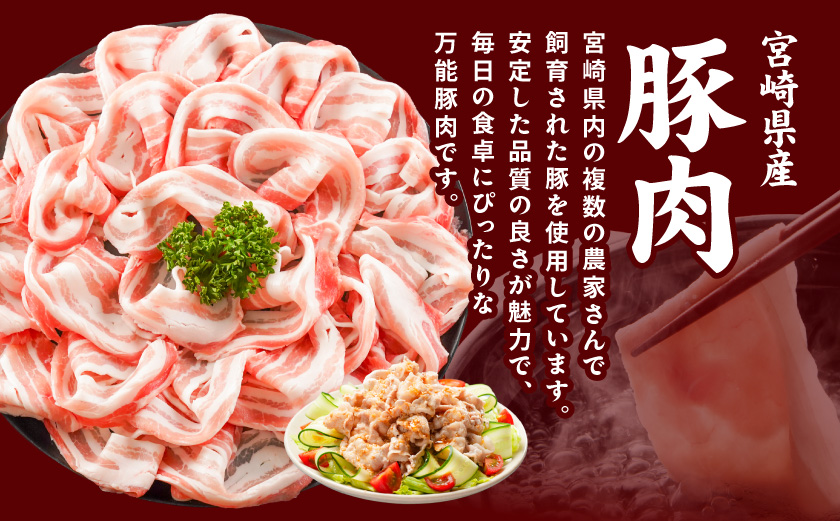 宮崎県産豚バラエティしゃぶ3.6kgセット_17-8407