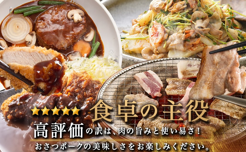 全部真空パック!「おさつポーク」バラエティ3.9kgセット_21-1401