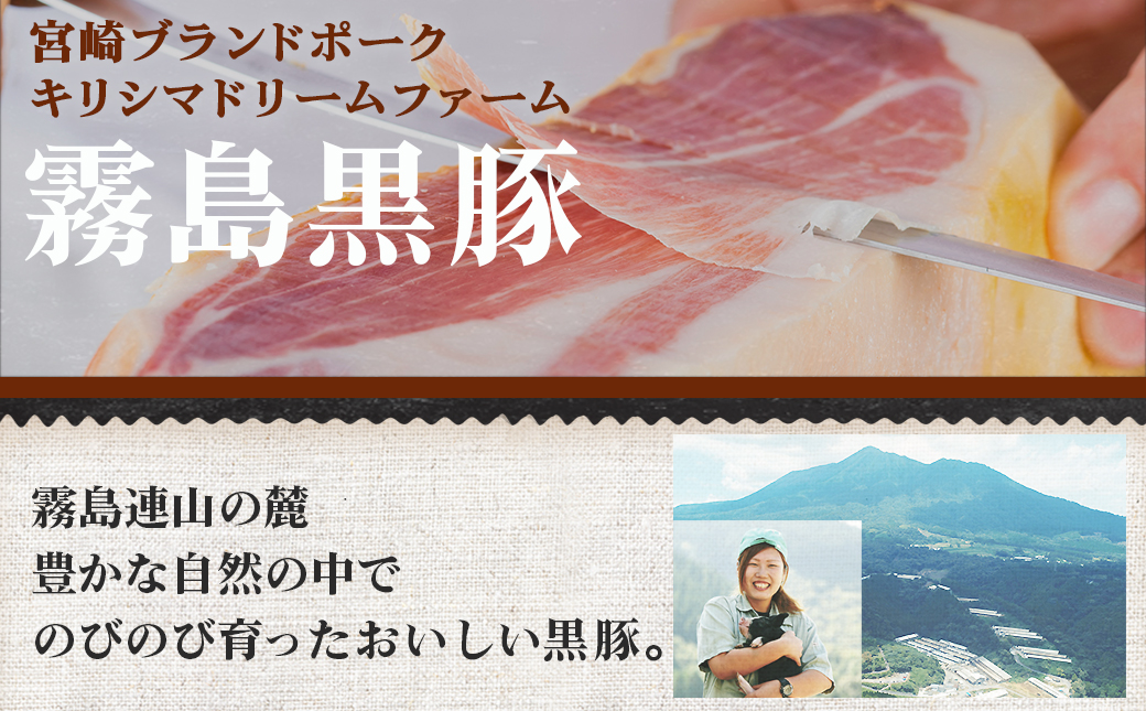 霧島黒豚生ハム切り落とし50g×10P_AA-2810