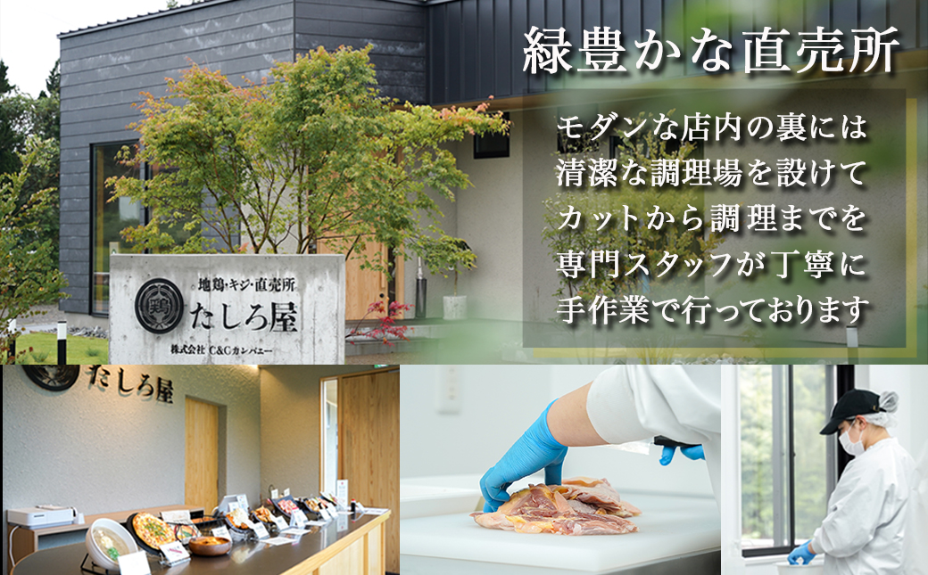 【たしろ屋】赤鶏炭火焼100g×5パック_AA-9906