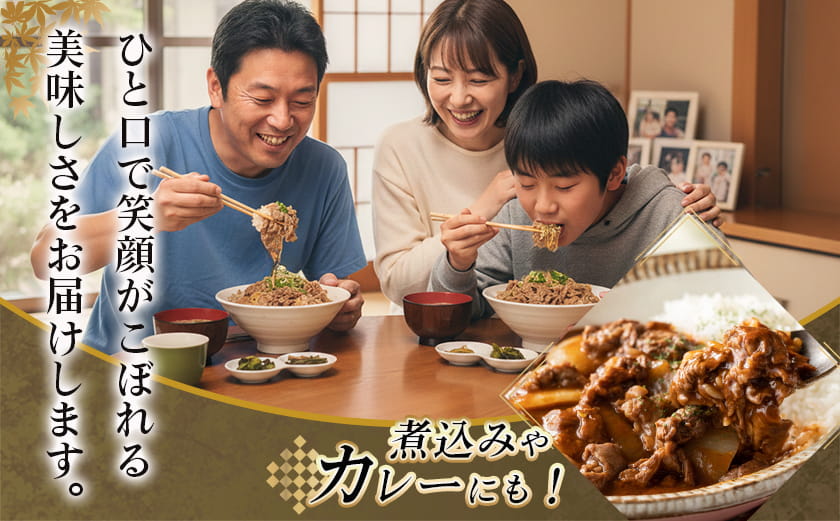 宮崎牛こま切れ1kg(黒たれ付)_AC-31-008