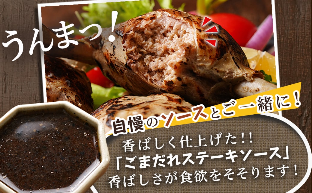 【福袋★2026】ぼんちザウルスの肉10本セット(骨付きハンバーグ)_AC-J904-F2026