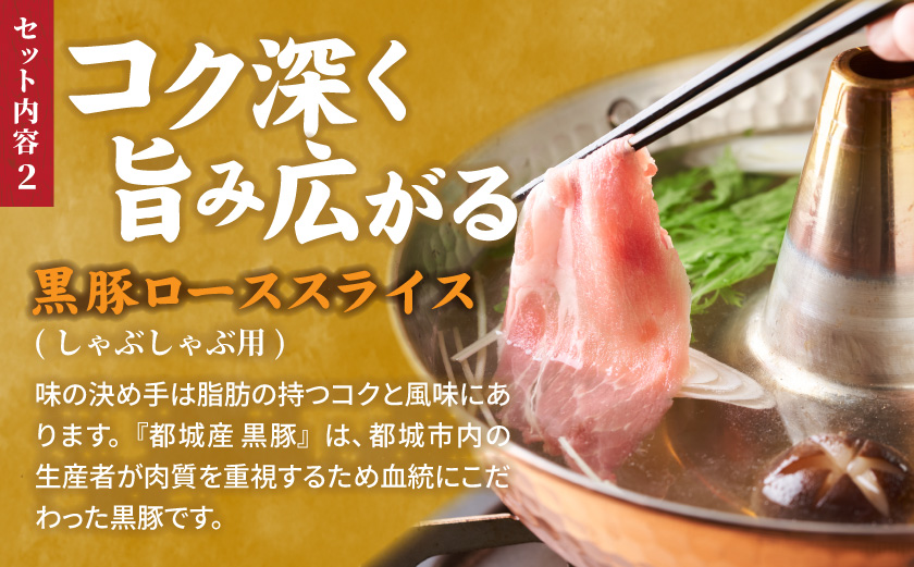 宮崎牛&黒豚ローススライスセット_AC-N409