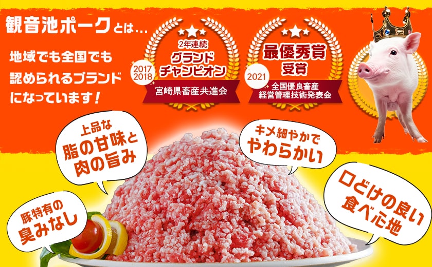 観音池ポークのキーマカレー2パック※ポスト投函_LA-1508