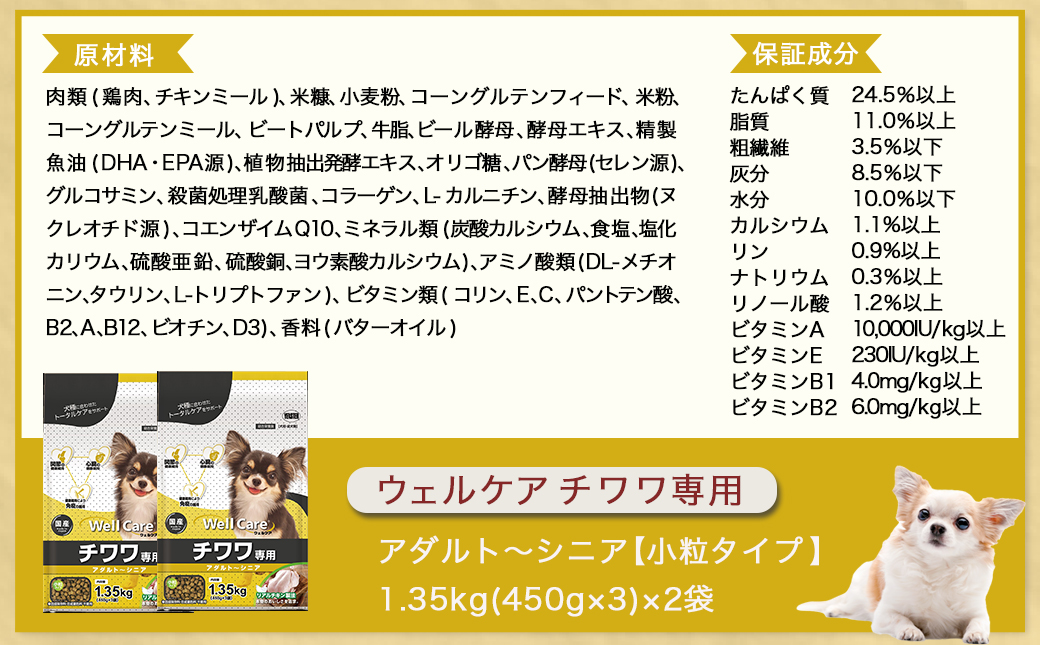 ドッグフード(チワワ専用)アダルト～シニア＆霧島鶏3.12kg_LG-3319