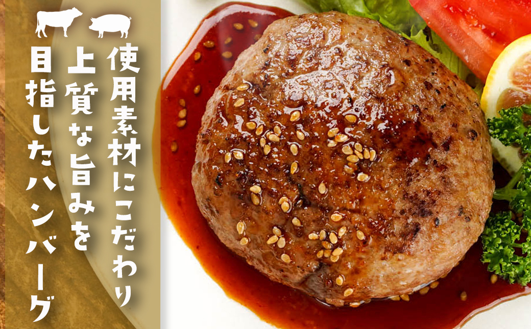 宮崎牛とお米豚の合挽ハンバーグ15個(黒たれ付)_MJ-3111