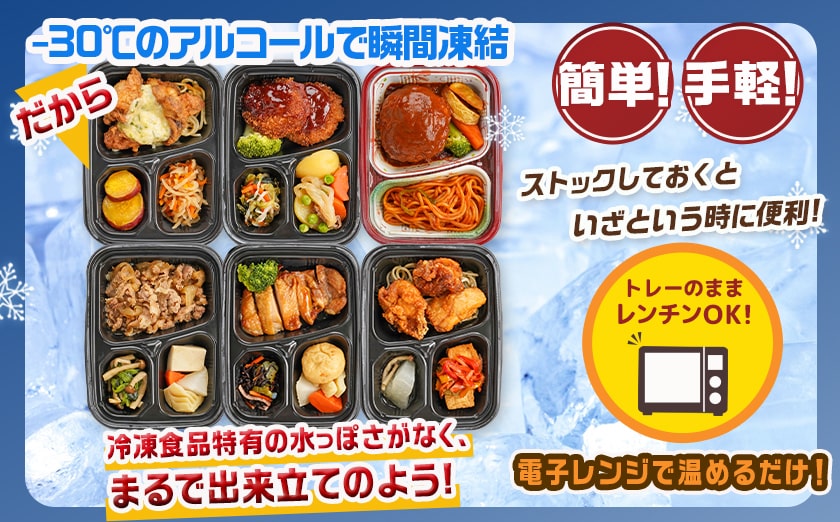 老舗仕出し屋の弁当おかず6食セット～肉～_MJ-F711