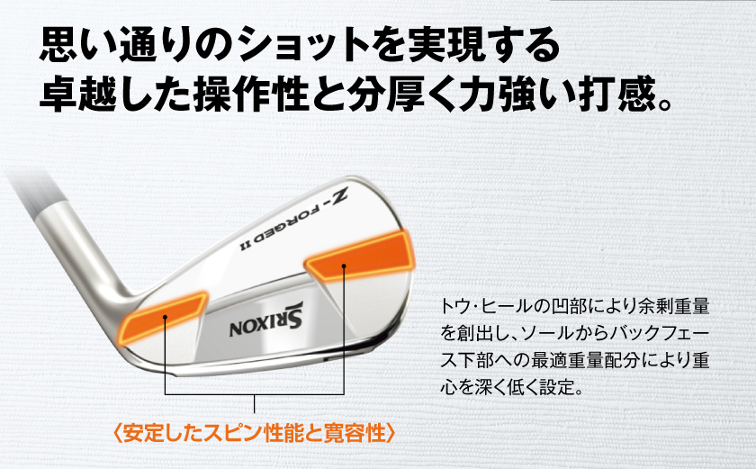 スリクソン Z-FORGEDII アイアン6本セット【KBS TOUR スチールシャフト】≪2023年モデル≫_ZE-C706-KBS