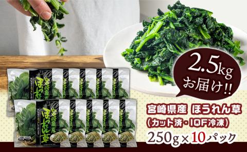 宮崎県産(IQF冷凍)ほうれん草2.5kg_AA-1527
