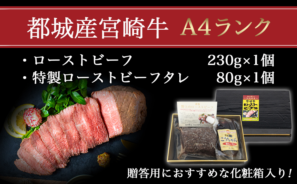 宮崎牛ローストビーフ 230g×1個_13-2601