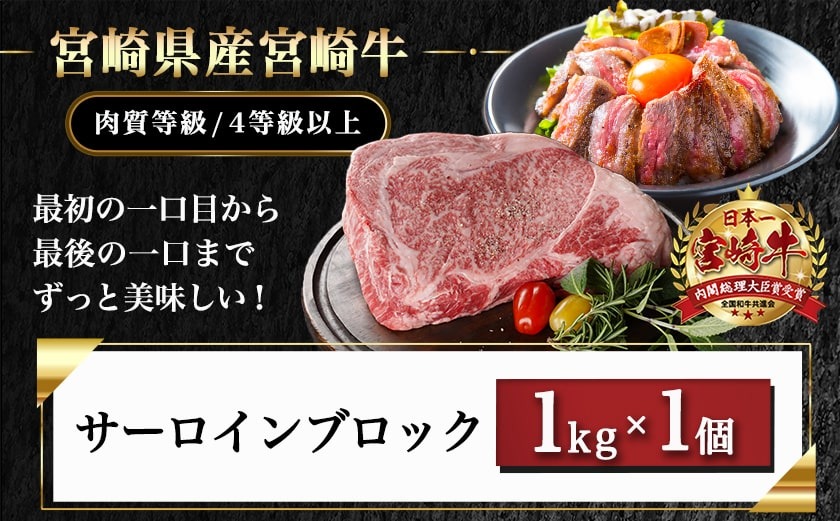 宮崎牛サーロインブロック(1kg)_38-N401