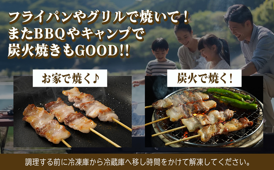 宮崎県産豚肉バラ串24本≪みやこんじょ快速便≫_AA-8916-R