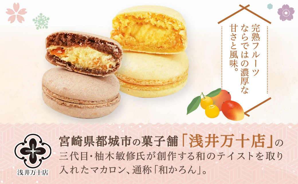 みやざき完熟フルーツのマカロンセット(金柑&マンゴー)_AA-J703