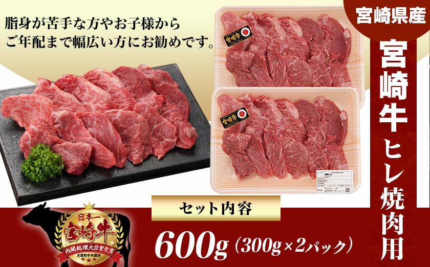 宮崎牛ヒレ焼肉用600g≪みやこんじょ快速便≫_AF-8902-R