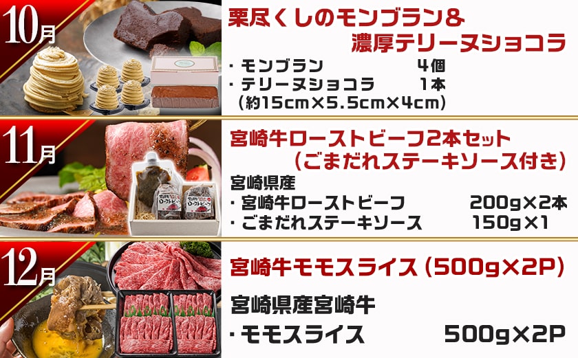 【セレクト定期便】第3弾☆都城市ご当地グルメ定期便(12ヶ月)≪2026年お届け≫_T180-MY01