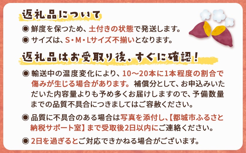 【3回お届け!】都城産 長期熟成紅はるか 5kg 定期便_TAA3-I201