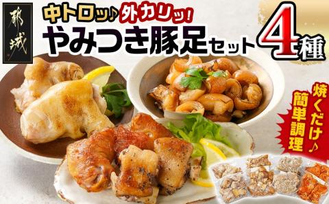 「中トロッ、外カリッ」やみつき豚足4種セット_11-9203