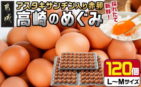 アスタキサンチン入り赤卵「高崎のめぐみ」120個_MJ-6802