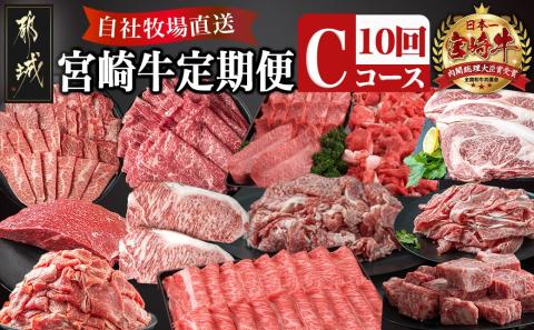 宮崎牛定期便(10回お届け) Cコース_TAC10-2501