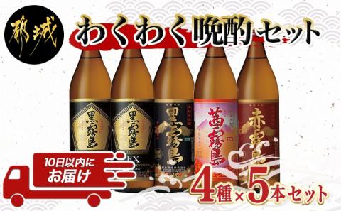 わくわく晩酌4種900ml×5本セット ≪みやこんじょ特急便≫_17-6701