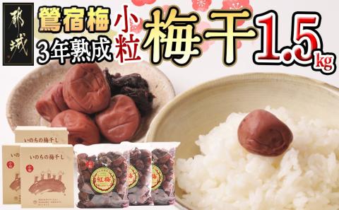 徳重おばあちゃんの3年熟成小粒梅干し1.5kg_MA-4905