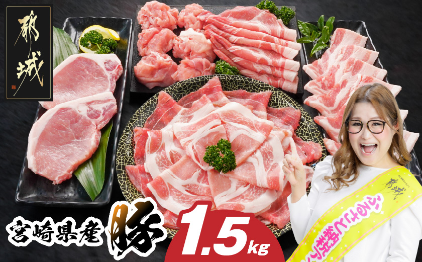 宮崎県産豚わくわく1.5kgセット(真空)_11-8401-s