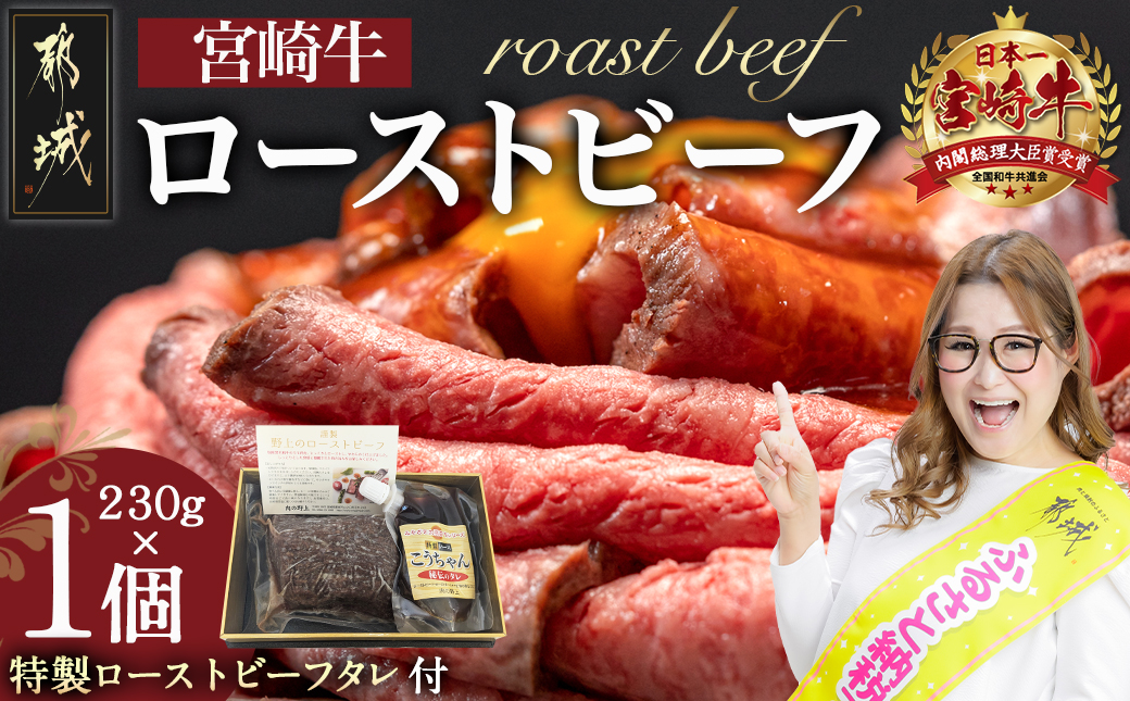 宮崎牛ローストビーフ 230g×1個_13-2601