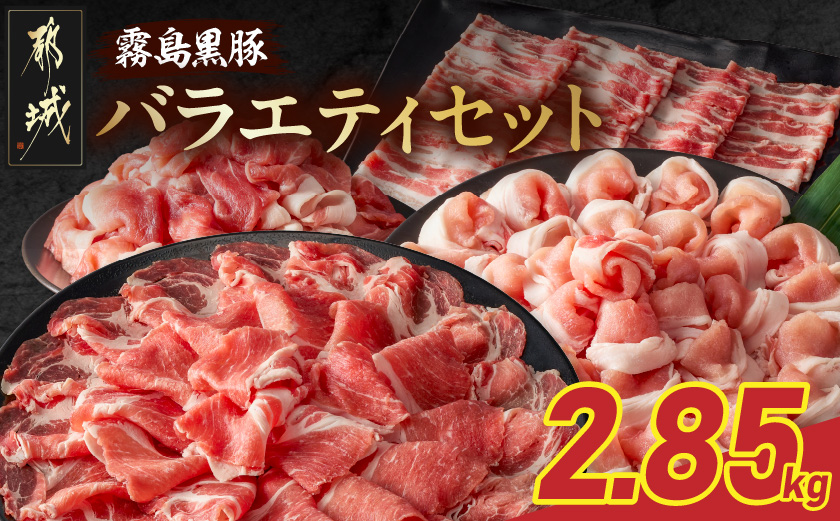 霧島黒豚バラエティセット2.85kg_23-2801