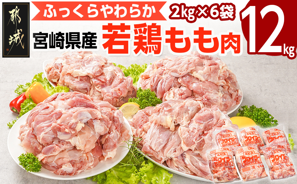 宮崎県産若鶏 もも肉(12kg)_29-G301