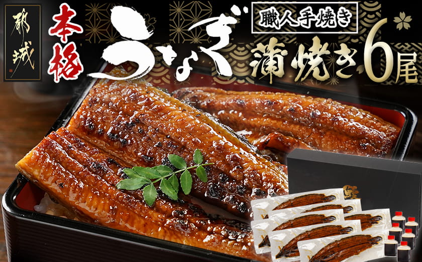 職人手焼きの本格うなぎ蒲焼き6尾_38-33-003-6
