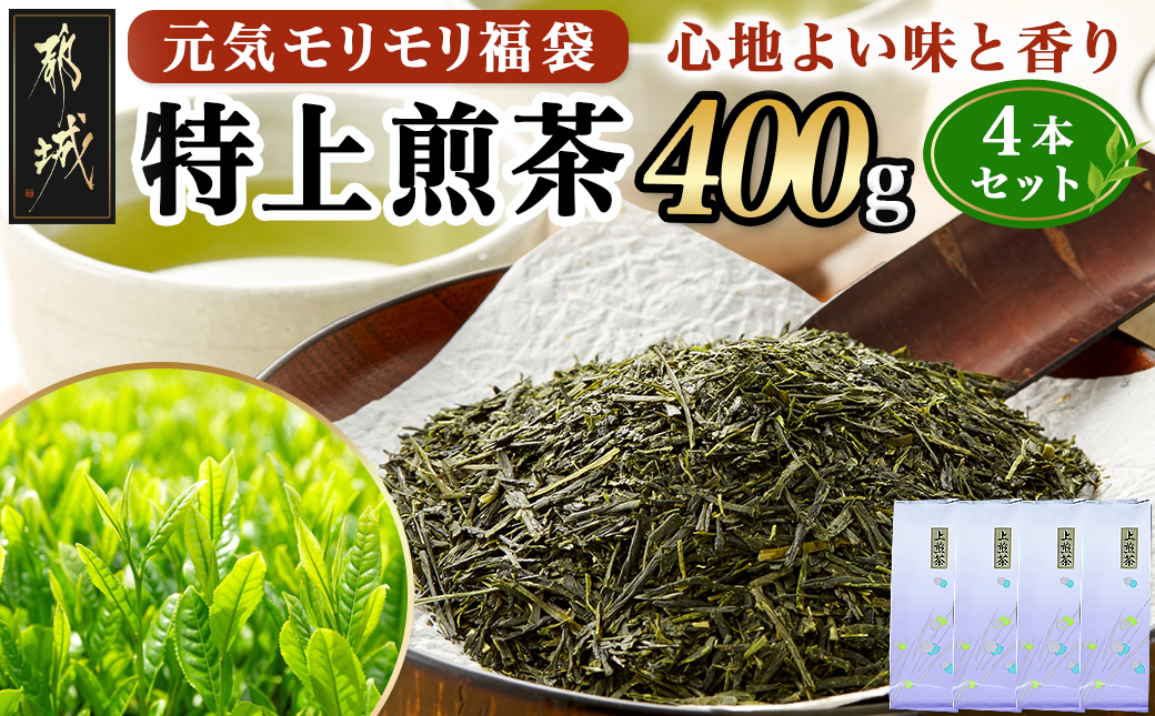 【元気モリモリ福袋】気分リフレッシュ!特上煎茶4本セット_AA-4802