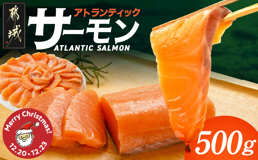 【☆クリスマス☆】アトランティックサーモン500g≪12月20日〜23日お届け≫_AA-M302-OJX