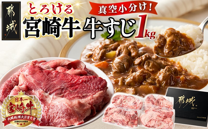 宮崎牛牛すじ1kg(250g×4P)_AA-N301