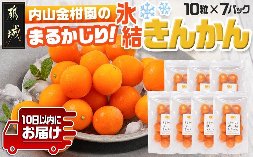 内山金柑園のまるかじり氷結きんかん7パック≪みやこんじょ特急便≫_AO-J703-Q