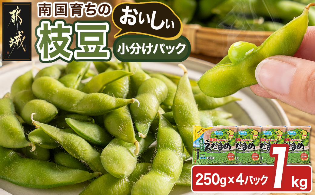 ≪小分けパック≫南国育ちのおいしい枝豆1kg_LE-3323