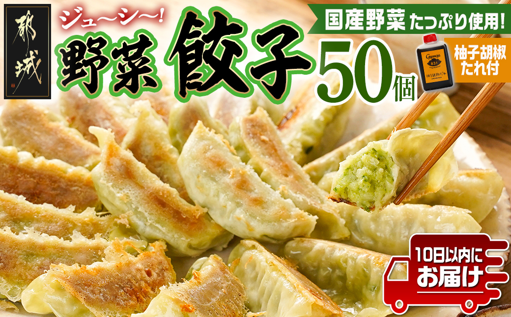 831ハチサンイチの野菜餃子50個入り ≪みやこんじょ特急便≫_LF-K603-Q