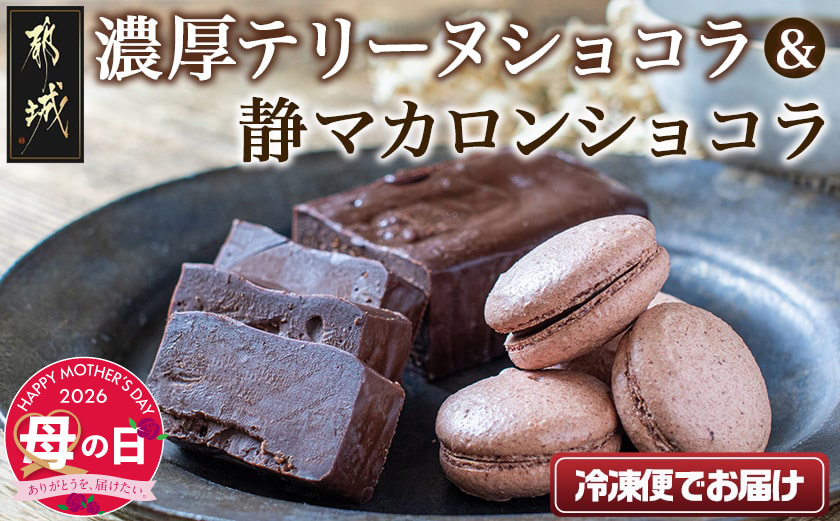 【母の日】濃厚テリーヌショコラ＆静マカロンショコラセット≪5月7日～10日お届け≫_LG-C203-MG