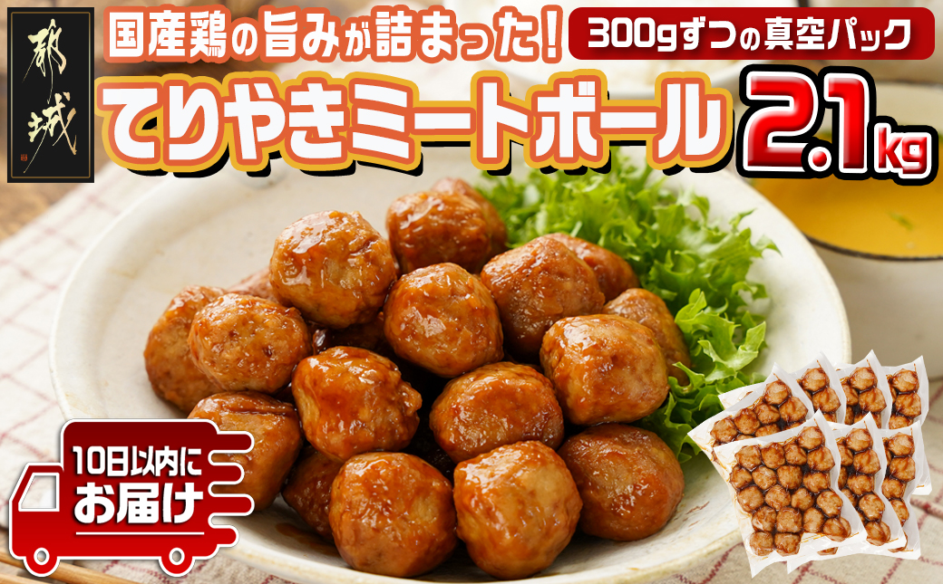 てりやきミートボール!2.1kg!真空小分けパック!≪みやこんじょ特急便≫_LG8-3305-Q