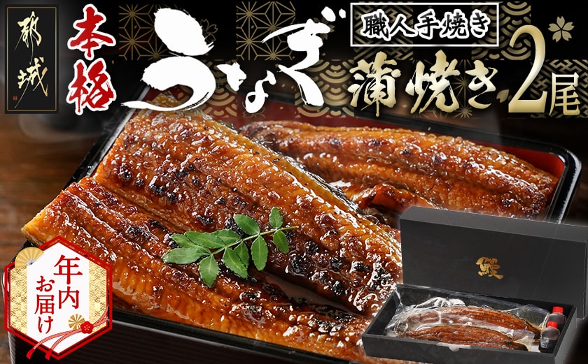【年内お届け】職人手焼きの本格うなぎ蒲焼き2尾≪2025年12月15日～31日お届け≫_MJ-3305-HNY
