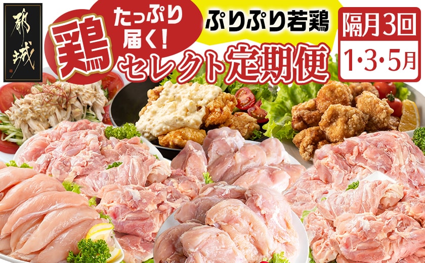 【セレクト定期便】～たっぷり～鶏定期便(3ヶ月)1月・3月・5月お届け≪2026年お届け≫_T41-MY02
