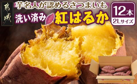 芋名人が認めるさつまいも『洗い済み 紅はるか』〜2Lサイズ12本入り〜