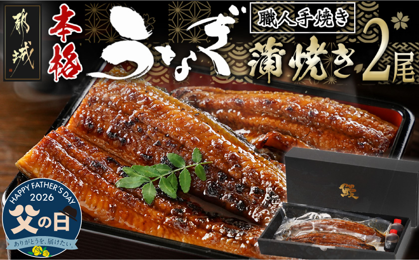 [父の日]職人手焼きの本格うなぎ蒲焼き2尾≪6月18日〜21日お届け≫_MJ-33-003-2-FG