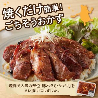 【宮崎産】豚ハラミ・サガリタレ漬け500g(3～5人前)N061-YA0455