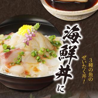 【訳あり】日向灘活〆ﾛｲﾝお刺身3種の食べ比べ計470g以上 N124-YZB059