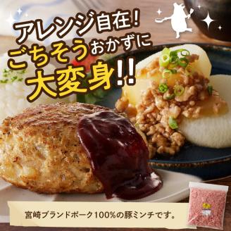 【宮崎ブランドポーク】豚ミンチ1kg N061-YA0452