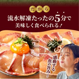 【冷凍】活〆日向灘ブリとカンパチの漬け丼２種食べ比べセット N019-YA947